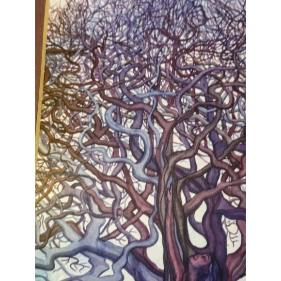 Framed Fantasy Art Prints By G. Adams With Mystical Tree & Woman-Inspire Set 2 - Picture 3 of 14